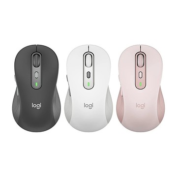 Logitech 羅技【 M750 / M750L 多工靜音無線滑鼠 】 石墨黑/玫瑰粉/珍珠白