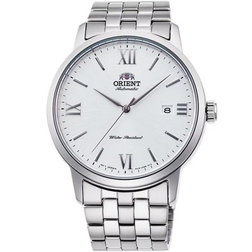 ORIENT 東方 DATE系列 紳士機械錶 新春開運 送禮首選-銀x白/41.6mm RA-AC0F10S