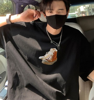 #現貨 復古老鞋經典 Y2K復古 純棉落肩短TEE 男女T 台灣獨家自訂款