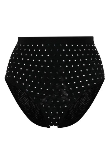 Château Lafleur-Gazin - crystal-embellished mini shorts - women - Spandex/Elastane/Polyamide - M - Black