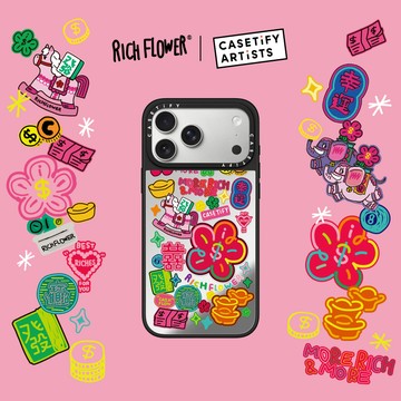 CASETIFY Rich Flower系列 " 恭喜花財 iPhone 17/Air/ Pro/Pro Max/16/16 plus手機保護殼