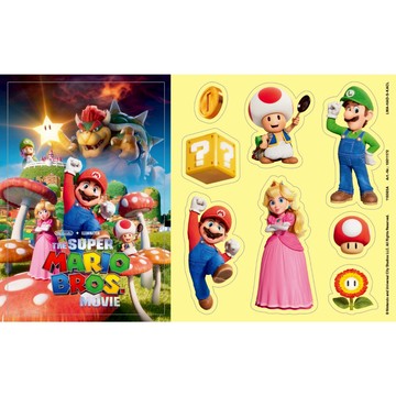 【電玩批發商】NS Switch 任天堂 特典 超級瑪莉兄弟電影 特點 貼紙 瑪利歐 電影 瑪莉歐 馬力歐 電影貼紙