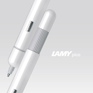 【LAMY】 原子筆 / pico 口袋系列 - 白色 - 官方直營旗艦館