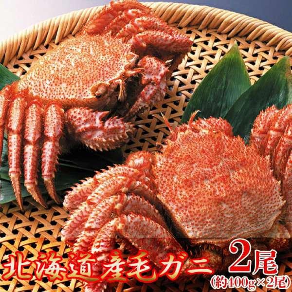 ギフト対応可商品 絶品 毛がに 400g×2尾 北海道を代表する海の幸 販売元より直送