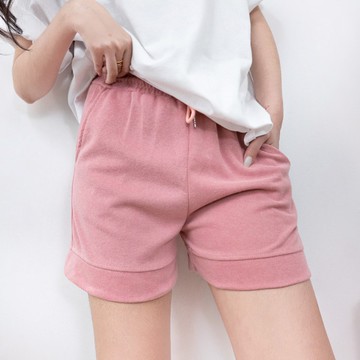 AHUA阿華有事嗎 韓系女裝 運動風寬鬆休閒短褲【C2439】顯瘦 簡約 素色 百搭 鬆緊 休閒 舒適 短褲 韓妞必備