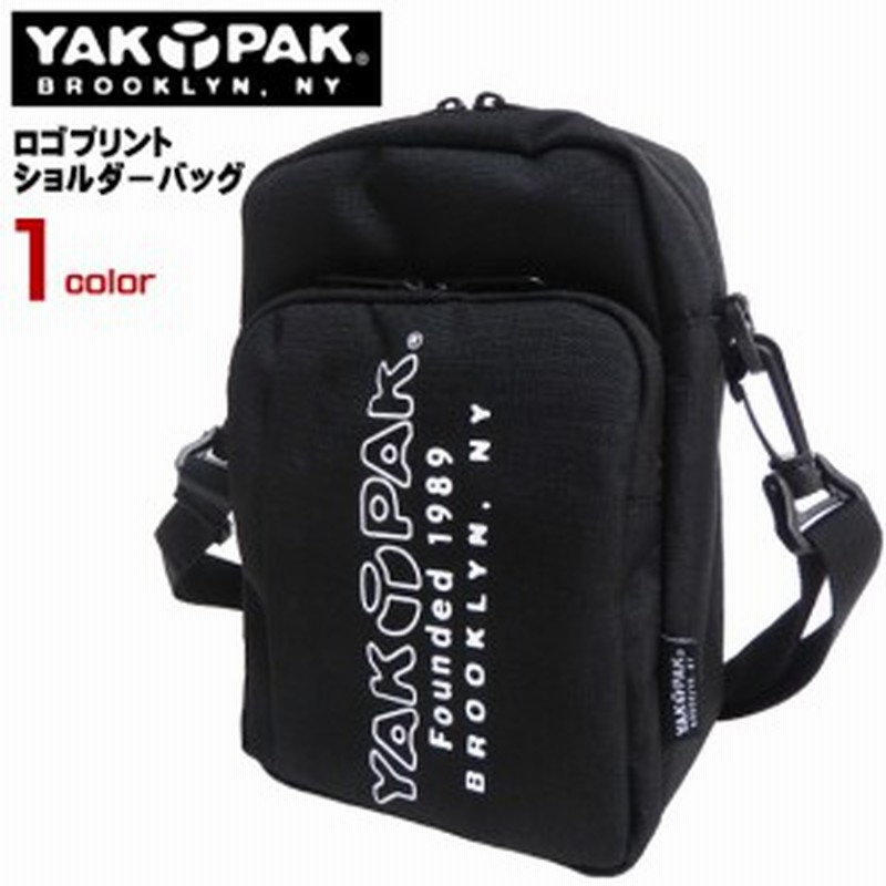 Yakpak ショルダーバッグ ヤックパック ウエストポーチ ロゴ プリント ショルダーバッグ 撥水加工 バッグ Yakpak 通販 Lineポイント最大1 0 Get Lineショッピング