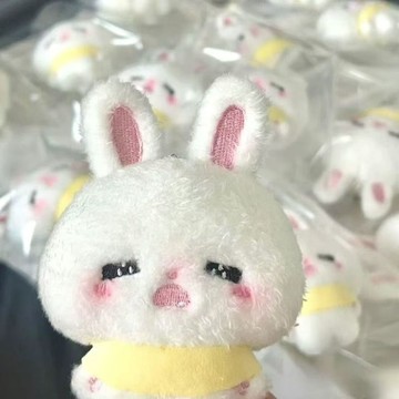 臺灣/🌸掛件 毛絨 鑰匙扣 禮物可愛毛絨小兔子掛件書包包包掛飾ins風高顏值公仔玩偶鑰匙扣