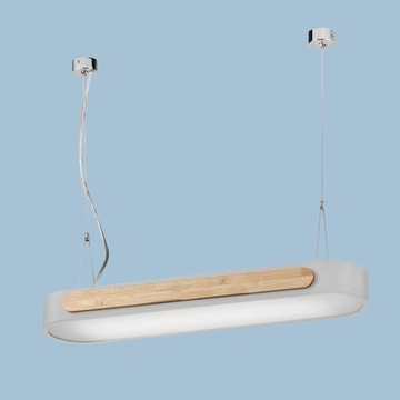 北歐風原木邊 T8燈管吊燈F85-09-K4668