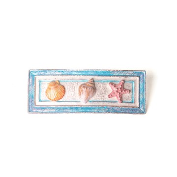 【Palnart Poc 官方正品】HA036 貝殼海星髮夾｜日本製 海岸風・懷舊質感