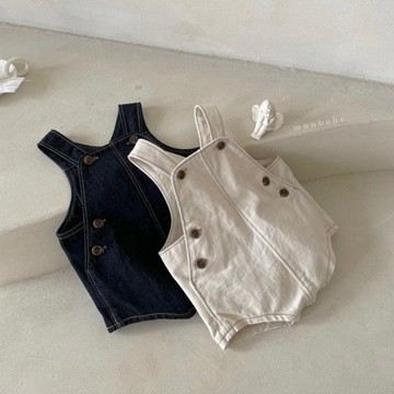 Mini baby🌷童裝夏季男女兒童牛仔背帶褲寶寶夏季連體短褲