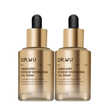 DR.WU 角鯊玫瑰果賦活精華油30ML 2入組