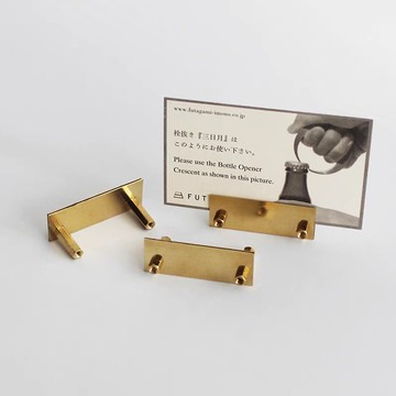 手工鏨刻黃銅照片夾 卡片底座 名片座 標簽夾 台卡底座