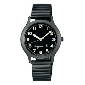 送禮首選★《agnes b.》25周年紀念 時尚簡約定番腕錶-黑x灰/34mm (VJ21-KR00D/BH8018X1)  附提袋【全館滿額折價★APP下單點數4倍送】線上購買享_實體門市同步服務