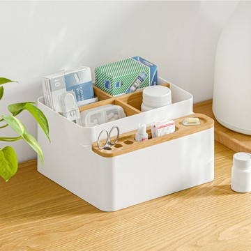 限時下殺 免運  衛生紙盒 桌上收納盒 多功能面紙盒紙巾盒 遙控器收納 手機收納 小物收納 多格 無印風 北歐風