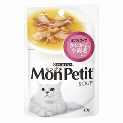 モンプチパウチ スープメニュー まぐろかにかま具だくさんスープ小海老 40g