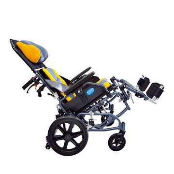 【海夫】耀宏機械式輪椅(未滅菌)YAHO 超輕量鋁合金 空中傾倒輪椅 小輪 B款輪椅-附加功能A+C (YH118-5)