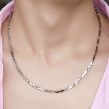 時尚簡約男士項鏈鈦鋼配鏈子瓜子鏈個性韓版無吊墜鎖骨鏈霸氣潮人