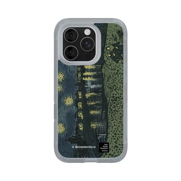 iPhone 16 Pro AirX 流變灰 - Van Gogh Museum - RHINOSHIELD 二創 - 隆河上的星夜