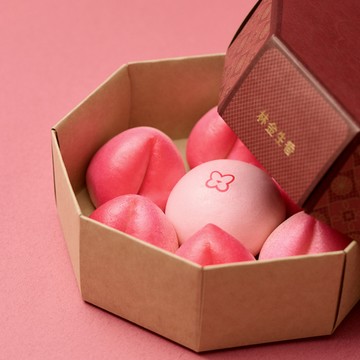 預購【林金生香】經典迷你壽桃 ( 綁繩款 )｜綠豆+紅豆｜本島冷凍宅配