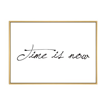 菠蘿選畫所 Time is now  42 x 59.4cm  木色