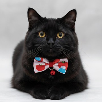 蘋果富士山款 蝴蝶結寵物裝飾項圈 貓咪 小型犬 迷你犬