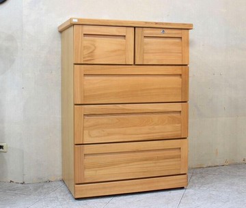 歐風別館安達樟木半實木五斗櫃基隆至台中免運費