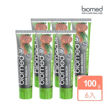 【BIOMED蓓齒美】買6送1共7入_北國草本護齦牙膏100gx6入組(歐洲牙膏 無氟牙膏 草本牙膏)