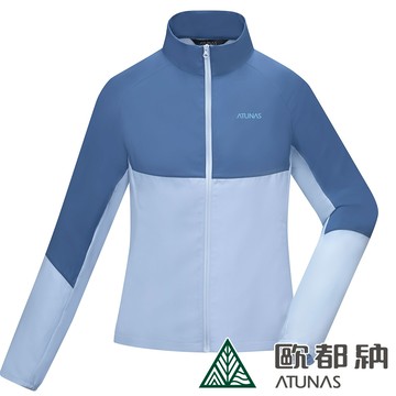 【ATUNAS 歐都納】女款ALL LOVE再生防曬外套A1GA2410WR靛藍/灰藍