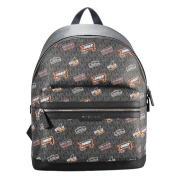 Michael Kors COOPER大型PVC後背包37T5LCOB2U(繽紛黑)