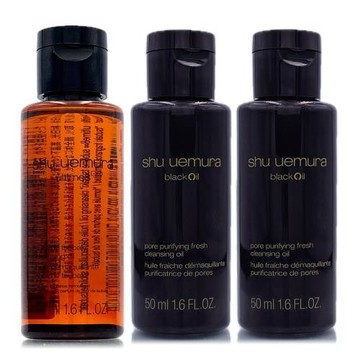 SHU UEMURA植村秀 頂級潔顏油50ml*3 (黑米/山茶花/柚子) - 任選 (正統公司貨)