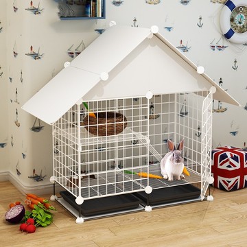 兔籠別墅特大號豪華超大雙層防噴尿兔子籠子免自動清糞荷蘭豬籠子
