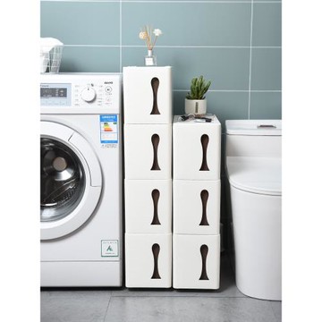 夾縫收納柜帶輪抽屜式廚房縫隙多層衛生間窄儲物柜置物架18.2cm寬