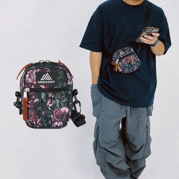Gregory 肩背包 QUICK POCKET Shoulder Bag 群花油彩 可調背帶 斜背包 654749867