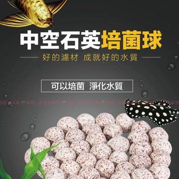 📣魚寶貝免運【頂級 中空石英培菌球】✨培養厭氧菌 改善水質〞中空培菌球 陶瓷珠 過濾 濾材 圓桶 外掛 底濾缸 濾材