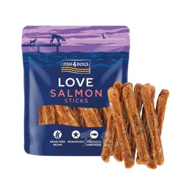 海洋之星FISH4DOGS 珍愛營養點心-鮭魚肉條 85g 2入