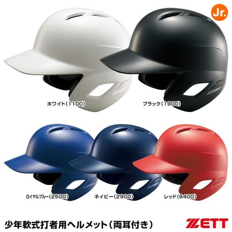 ゼット（ZETT） BHL770 少年軟式打者用ヘルメット 両耳付き つや有り