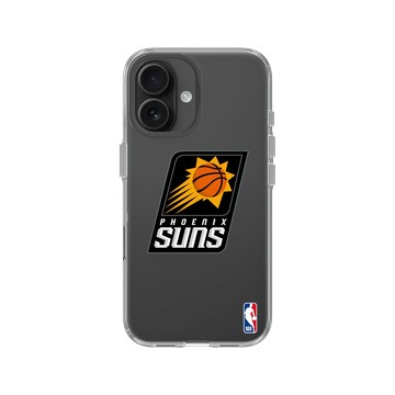 iPhone 16 Clear Case（相機按鈕） 透明 - NBA - Logo-鳳凰城太陽 Phoenix Suns
