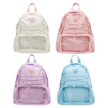 【Grace Gift】【Care Bears-分享/鑽石/牢騷/樂觀小熊機能抽繩尼龍曬娃後背包】4色 書包 交換禮物