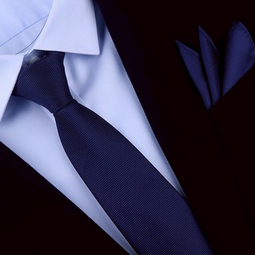 獵尚 韓版藍色領帶商務正裝西服襯衫領帶 學生 工作開會襯衣領帶