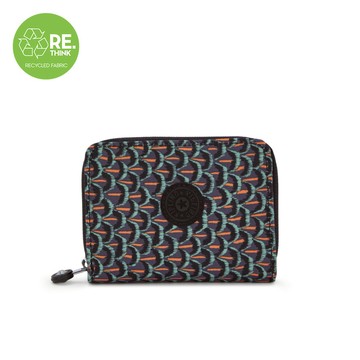 幾何印花短夾-MONEY LOVE