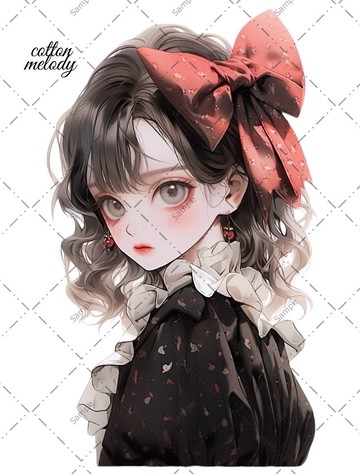 原創貼紙 no.439 人物貼紙 原創貼紙 人物貼紙 女孩貼紙 原創人物貼紙