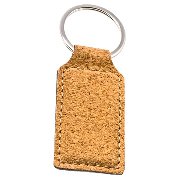 Reflects 軟木鑰匙圈 吊飾  1個  長方 木色