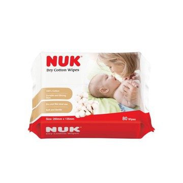 NUK 嬰兒乾濕兩用紙巾80抽X6包★衛立兒生活館★