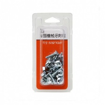 323傘頭機械牙附帽5/32x5/8"