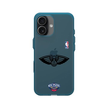 iPhone 17 Clear (相機按鈕) 夜幕藍 - NBA - B&W-新奧爾良鵜鶘 New Orleans Pelicans B&W