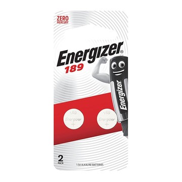 【Energizer 勁量】鈕扣型189鹼性電池2顆 吊卡裝(1.5V鈕扣電池LR54)