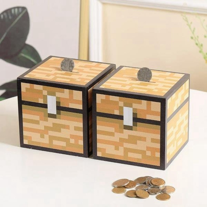 Minecraft マインクラフト 貯金箱 お札 硬貨 木製 お子様 知育玩具 知育 安心 高品質 誕生日 プレゼント 贈り物 ギフト貯金箱 子供 クリスマスプレゼント 通販 Lineポイント最大get Lineショッピング