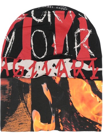44 LABEL GROUP - graphic-print beanie - men - Cotton - One Size - Black