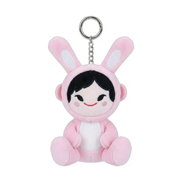 【Paul Frank】絨毛吊飾-Bunny Girl 淺紅色