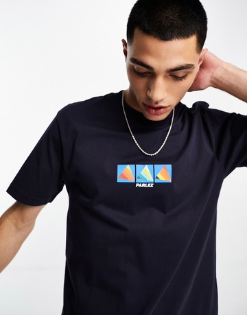 Parlez antilles t-shirt in navy-Blue